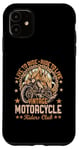 Coque pour iPhone 11 Live to Ride Flames Vintage Moto Club Passionné