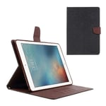 MERCURY iPad (2017) Läder fodral med plånbok - Svart