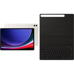 Samsung Galaxy Tab S9+ 12.4 Tablet - Beige 512GB Storage - 12GB RAM - WiFi   - Bundle with Original Samsung Slim Keyboard Cover