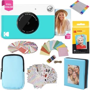 Étui De Protection Rigide RIYADAone Pour Kodak Smile+ 2 En 1 - Appareil Photo Instantané Et Imprimante, Bleu/vert