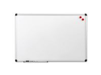 Whiteboard 120x90 cm magnetisk med aluminiumsramme inkl. 1 marker og 2 magneter