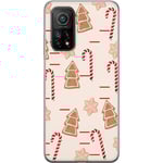 Xiaomi Mi 10T 5G Transparent Mobilskal Julens Godisglädje