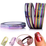 Striping tape nageltejp nageldekorationer - 10pack