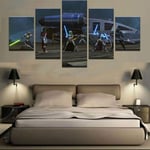 Star Wars Stormtrooper Darth Vader Sith Force Large Pictures Paintings On Canvas 5 Pieces Creative Gift 5 Panel Canvas Wall Art Canvas Prints Modern Home Living Room Office Modern Decoration Gift