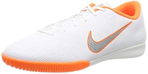 Nike Homme Mercurial Vapor 12 Academy IC Chaussures de Football, Blanc (White/Chrome-Total O 107), 40 EU