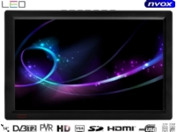 Bærbar spiller Nvox LED TV 14 tommers HDMI VGA USB SD AV PVR DVB-T/T2 MPEG-4/2 12V 230V (NVOX DVB14T)