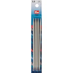 Prym Double-Pointed and Glove Knitting pins alu Pearl Grey 15 cm 3.50 mm, Aluminium, Gray, 3.5 mm