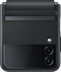 Samsung Galaxy Z Flip4 Leather Cover Black