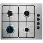Traditional Four Ring Gas Hob in Stainless Steel Zanussi ZGNT640X