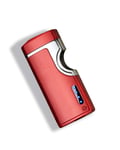 KoowlUK】 Rechargeable Electric Plasma Lighter - Outdoor Windproof Cigarette Lighter - USB Flameless Cigarette Lighter - Infrared induction lighter (Red)