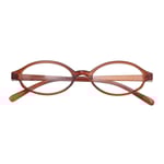 Anti-Blue Light Glasögon Myopia Glasögon BRUN STRENGTH 100 Brown Strength 100