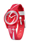 Citizen Q&Q Red Arrows solar powered 32mm watch, charges with sunlight or any other fluorescent light source, water resistant to 100m, 2 year warranty, for boys and girls R03A-502VY