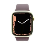 Apple Watch Series 7 Gps + Cellular 45mm Acier Inoxydable Or Bracelet Sport Rouge