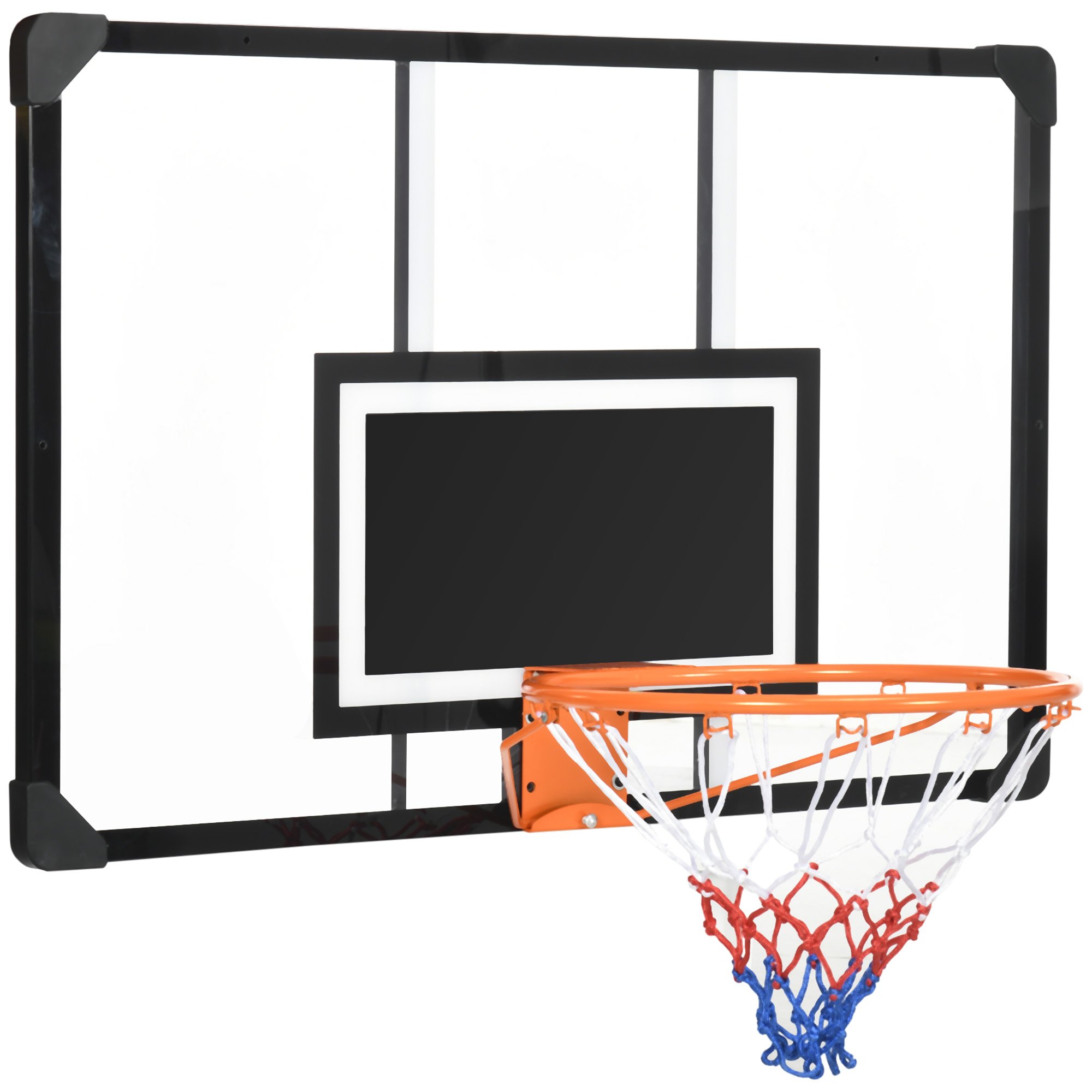 Ensemble de basketball et de panier silencieux, panier de basketball à dribbler sans bruit pour mur intérieur, panier de basketball mural suspendu pour intérieur et extérieur pour usage domestique