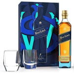 Johnnie Walker Blue Label Gift Pack & 2 Glasses 2021 Edition 70cl 40% ABV NEW