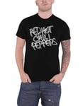 Red Hot Chili Peppers Black and White Logo T Shirt