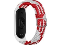 Beline Beline Mi Band 3/4 Textil Röd/Vit Röd/Vit