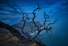 Blue Hour In Ijen Crater Banyuwangi Poster 30x40 cm
