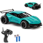 CMJ RC CARS Alloy RC Remote Control Car - Rechargeable Battery, 1:20 Scale Grey Monster, Up to 10MPH with Precision 2.4Ghz Radio Remote Car, Durable Design for All Ages (Green)