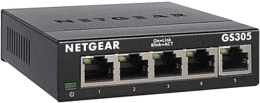 NETGEAR 5 Port Gigabit Network Switch (GS305) - Ethernet Splitter - Ethernet Swi