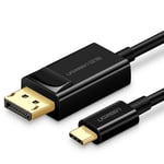 UGREEN USB-C til DisplayPort-kabel, 1,5 m - svart