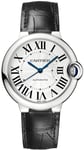 Cartier WSBB0028 Ballon Bleu De Sølvfarvet/Læder Ø36 mm