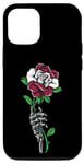 Coque pour iPhone 13 Rose de Lettonie avec squelette drapeau letton racines Souvenir de la Lettonie