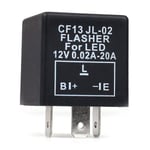 Bil 3-stifts elektronisk LED 12V blinkersrelä blinkers