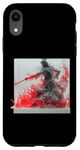 Coque pour iPhone XR Enchanting Warrior Maiden avec des accents rouges