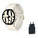 Samsung Galaxy Montre Connectée Watch6 avec Chargeur, Suivi de Santé, Suivi Sportif, 4G, 40mm, Or, Exclusivité Amazon Version FR