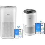 LEVOIT Smart Air Purifiers for Home Large Room, Covers up to 1588 Sq. Ft, APP Control and PM2.5 Display, White & Smart Air Purifier for Home Bedroom, H13 HEPA Air Filter, Core300S