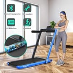 2 i 1 hopfällbart löpband 2,25 hk bärbart elektriskt löpband blå
