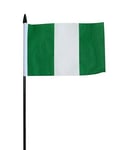 FlagSuperstore Nigeria Small Hand Waving Flag 6" x 4" Inch