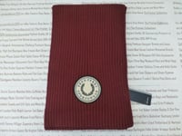 FRED PERRY Ribbed Scarf Mens Port Sports Badge 9"x58" Long Scarves BNWT R£50
