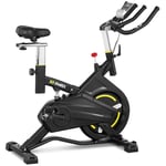 Gymrex - Vélo d'intérieur Vélo de fitness Vélo d'appartement 100 kg Roue d'inertie 13 kg
