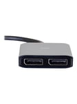 DisplayPort 1.2 to Dual DisplayPort MST Hub - video/audio splitter - 2 ports