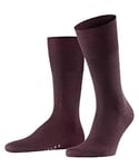 FALKE mens Airport Socks, Merino Wool Cotton, Red (Barolo 8526), 10-11 (1 pair)