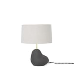 Ferm Living Hebe Bordlampe Liten Svart M. Hvit Skygge