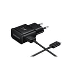 Samsung Original Snabbladdare EP-TA200 USB Typ-C - Svart