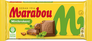 Marabou Mjölkchoklad Mintkrokant 200 gr