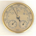 Barometer, väderstation med barometer och hygrometertermometer, 3 i 1 väggmonterad analog väderstation för inomhusbruk