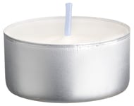 Liljeholmens värmeljus, vita, 75-pack, 100 procent stearin