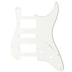 Musiclily Pro 3Ply White 11 Hole HSH Pickguard For US Mexico Fender Strat Guitar