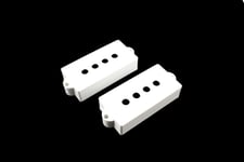 ALLPARTS PC-0951-025 Pickup covers for Precision Bass White