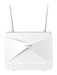 D-Link AX1500 4G Smart Router trådløs ruter Gigabit Ethernet Dobbelbånd (2.4 GHz / 5 GHz) Blå, Hvit