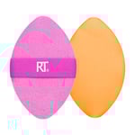 Real Techniques - Miracle 2-in1 Powder Puff Duo - Pink/Orange