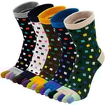 Pairs Herr 5-Tåstrumpor, Split Toe Socks, Sport Toe För Män [kk]