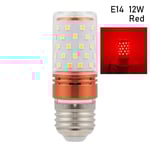 LED Majs färgglada Glödlampor Majslampa RÖD E14 12W E14 12W red E14  12W-E14  12W
