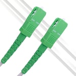 Elfcam® - Câble/Rallonge Fibre Optique {Orange SFR Bouygues} - Jarretière Simplex Monomode SC-APC à SC-APC - Blinda(40)