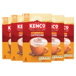 Kenco Cappuccino Instant Coffee Sachets 8x14.8g (Pack of 5, Total 40 Sachets)